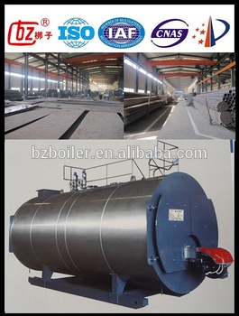WNS horizontal type oil fired gas fired hot water boiler fire tube boiler