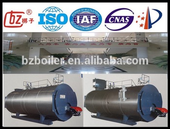 WNS horizontal type oil fired gas fired hot water boiler fire tube boiler