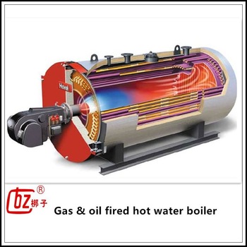 4 2 MW Gas hot water boiler for hotel school heating supply
