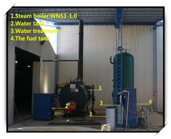 Best price dual fuel fired steam boiler for food industry