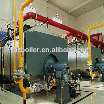 Natural gas fired high pressure steam boiler