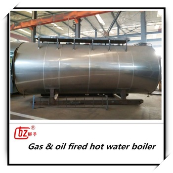 2016 popular horizontal fire tube hot water boiler gas