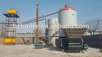 Manually adding fuel thermal oil boiler