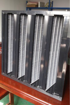 Best quality V Bank activated carbon particle filter