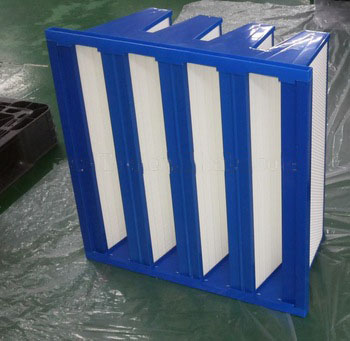 2015 V Type mini pleated medium air filter with big air volume