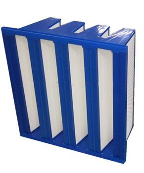 Medium Efficiency V Bank Hepa secondary filter