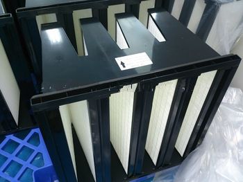 Fiberglass combined ventilation Filter V Bank Air Filter