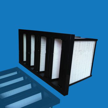 V Bank Hppa Filter Manufacturer V Shape Hepa Air Filter