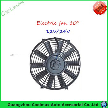 Car A C cooling fan 14 inch for universalcar ac condenser fan 12v 24v 80w