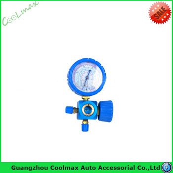 Refrigerant tools one way Manifold Guage Single Manifold for refrigeration tools set