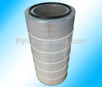 Cylindrical cartridge filter production line