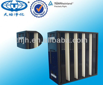 V Type Plastic Pleat HEPA Air Filter Company