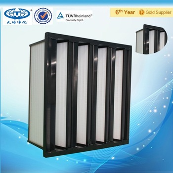 Big air flow Hepa AHU filter