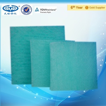 Air Inlet Side Green Spray Booth Fiberglass Filter