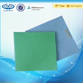 Non-woven fiber filter mat