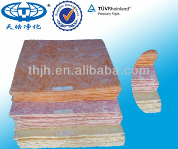 Glass Fiber Yellow, Orange, Pink F8 Air Filter Cloth