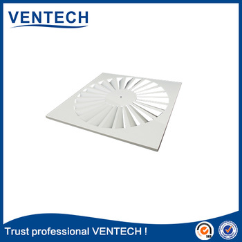 Whosale hvac swirl diffuser for air conditioning square exhaust diffuser steel ceiling diffuser