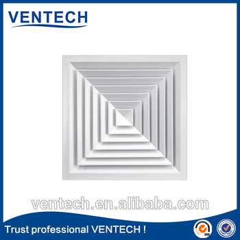 HVAC system ventilatior air diffuser square ceiling diffuser