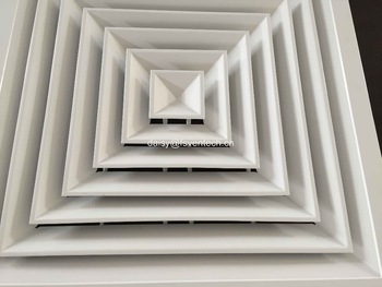 4 way square aluminum diffuser air outlet grille