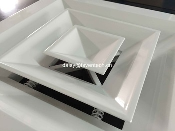 4 way square aluminum diffuser waterproof air vent cover