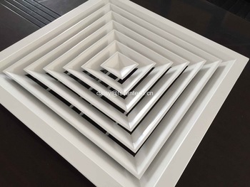 4 way square aluminum diffuser ventilation grille window