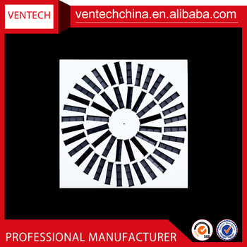 hvac system aluminum Square Swirl Ceiling Diffuser ceiling air vent