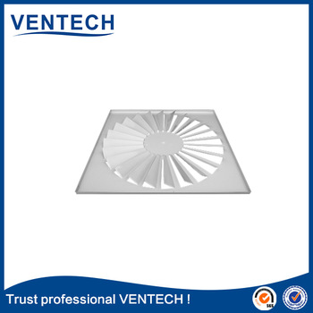 Ventech hvac system air ventilation aluminum swirl ceiling air diffuser