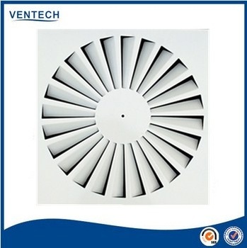 aluminum Square Swirl Ceiling Diffuser air conditioner louver