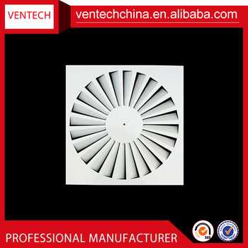 hvac system aluminum Square Swirl Ceiling Diffuser supply air grille