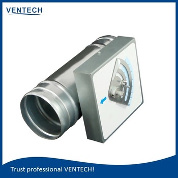 Hvac iron steel round air duct damper opposed blade volume damper V92