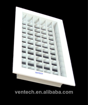 double deflection ceiling grille,
