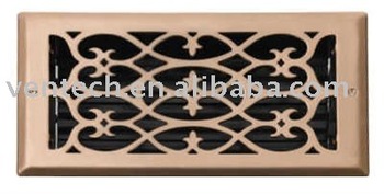 Victorian style floor register