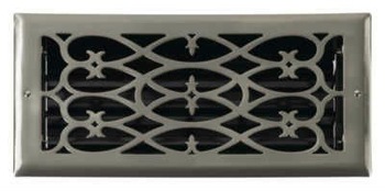 Victorian style floor air register