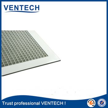 HVAC systems aluminum profile egg crate grille with filter