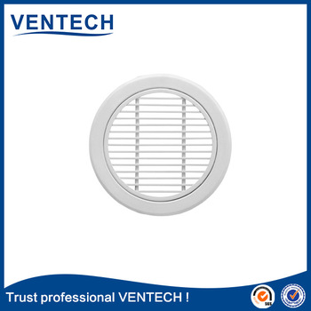 Hvac air cooling aluminum return air diffuser round linear bar grille V92