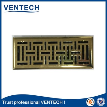 hvac system air conditioner plating iron return air floor register metal floor grille V92