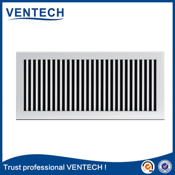 Hvac air conditioner aluminum supply air filter grille vertical blades single deflection grille V92