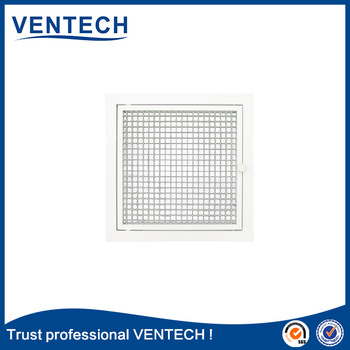 Hvac air conditioning aluminum grill plate eggcrate return air grille V92
