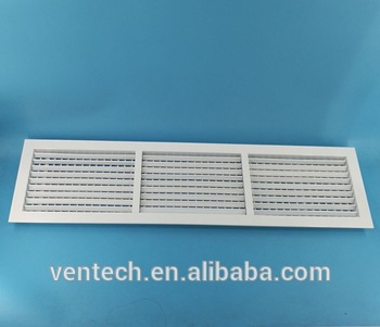 New arrival hvac aluminum double deflection grille with easy adjustable blades V92