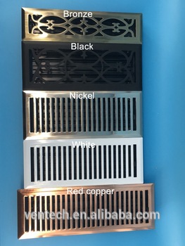 Hvac metal decorative floor register air conditioner grilles air transfer floor grille V92