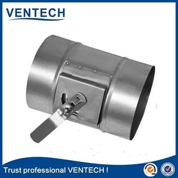 Air ventilation round duct damper/ adjustable volume control damper