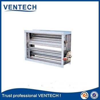 Actuator galvanized steel square volume control damper for HVAC systems