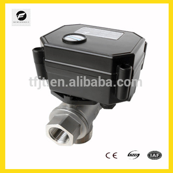 3 6VDC low voltage motor control ball valve for solar heating system