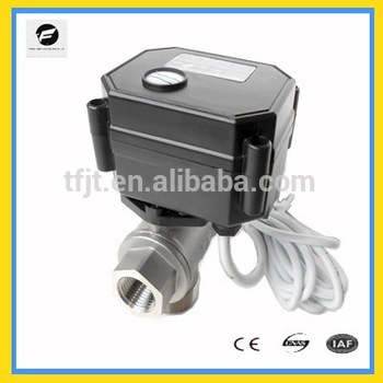 3 6VDC low voltage motor control ball valve for solar heating system