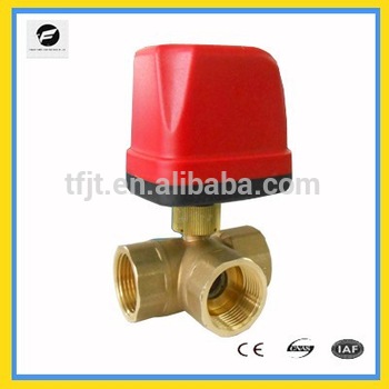 CWX series SS304 Brass three way motorized ball valve for water working project