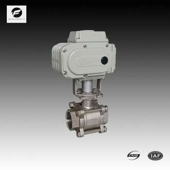 electric motor actuator ball valve L flow T flow flange type asa 150 stainless steel