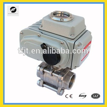 CTB series two way and three way 12v 24v 220v motorized upvc ball valve plastic electric actuator for water threatment supply
