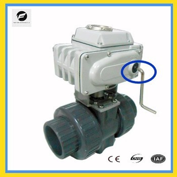 2 inches DN50 UPVC CPVC motorized ball valve industrial valve electric actuator for cold water