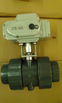 2 inches DN50 UPVC CPVC motorized ball valve industrial valve electric actuator for cold water treatment