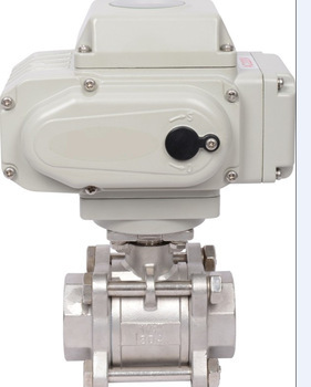 industrial grade 2 inches 3inches 2 way SS304 electric valve with actuator for water treatment